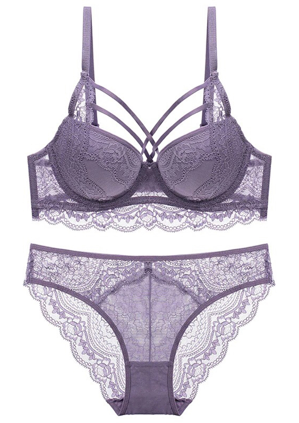 BỘ LÓT MANDHARI DÂY CHÉO NGỰC CAO CẤP #3186