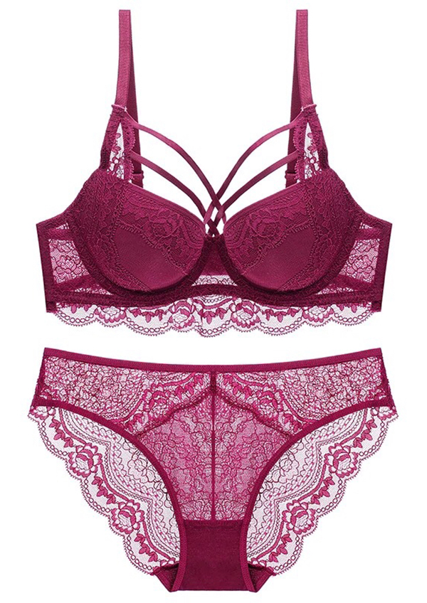 BỘ LÓT MANDHARI DÂY CHÉO NGỰC CAO CẤP #3186