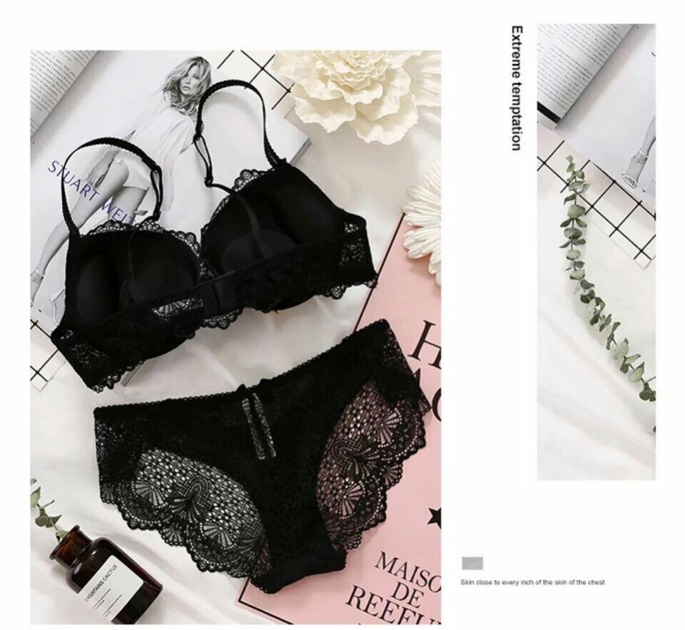 BỘ ĐỒ LÓT MOUSE KÉP PHỐI REN ĐÍNH ĐÁ #1723