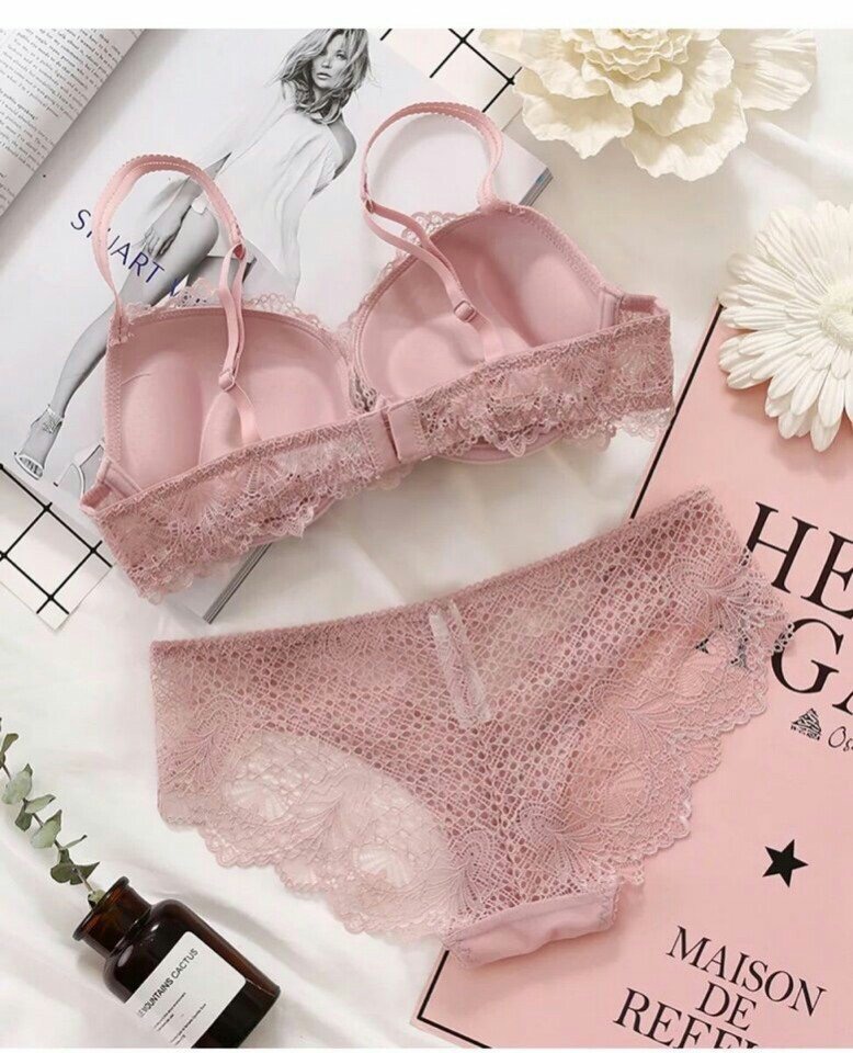 BỘ ĐỒ LÓT MOUSE KÉP PHỐI REN ĐÍNH ĐÁ #1723