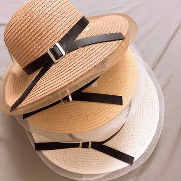 MŨ ĐI BIỂN ĐAI DA VÀNH CỤP