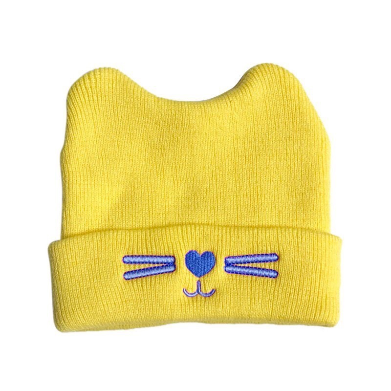 MŨ LEN TAI MÈO DỄ THƯƠNG CHO BÉ