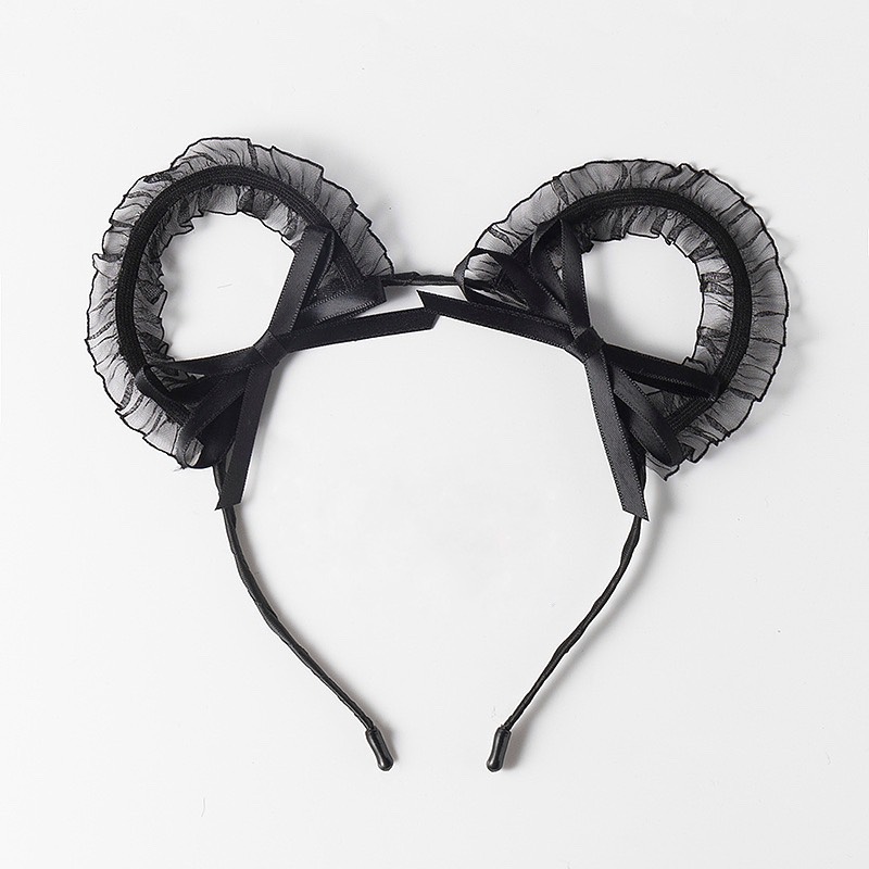 CÀI TÓC GẤU VIỀN REN HOA