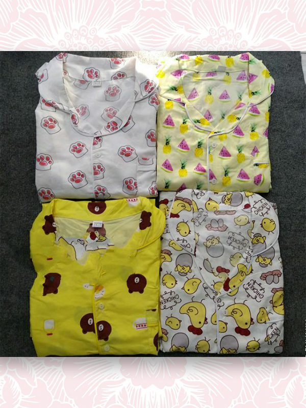 BỘ NGỦ PYJAMA KATE THÁI TAY NGẮN QUẦN DÀI