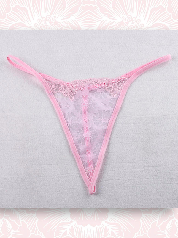 QUẦN LỌT KHE TRONG SUỐT SEXY THÊU HOA