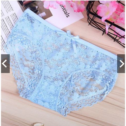 QUẦN LÓT REN HOA CÓ NƠ CỰC ĐẸP CHO CÁC BẠN GÁI