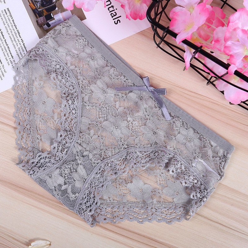 QUẦN LÓT REN HOA CÓ NƠ CỰC ĐẸP CHO CÁC BẠN GÁI