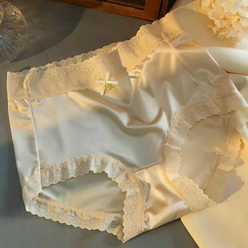 QUẦN LỤA VIỀN REN CẠP CAO