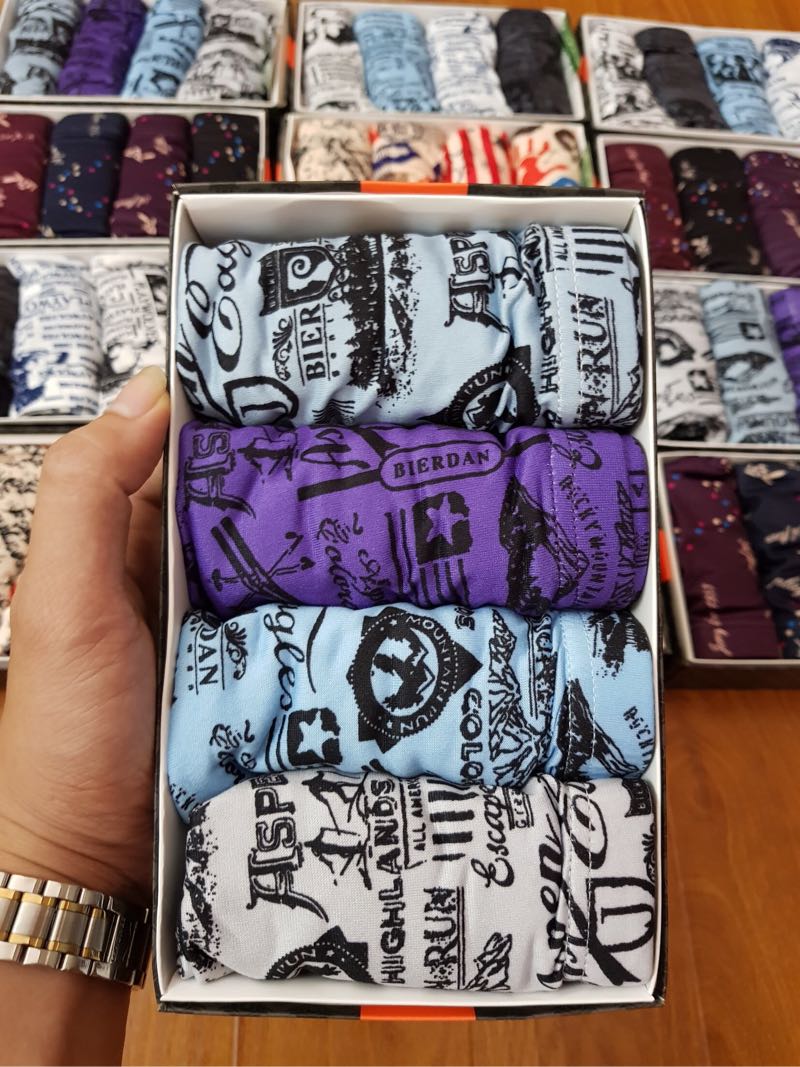 SỊP BOXER SỢI TRE NHIỀU HÌNH