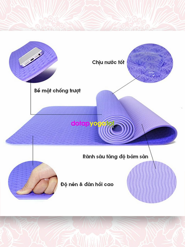 THẢM TẬP YOGA ZENO TPE 2 LỚP