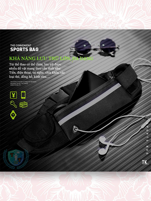 TÚI ĐEO HÔNG ĐỰNG ĐỒ TIỆN LỢI KHI TẬP