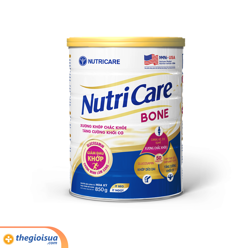 Sữa bột người lớn Nutricare Bone 850 Gram