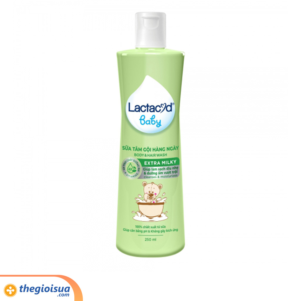 Sữa tắm gội Lactacyd Extra Milk 250ml