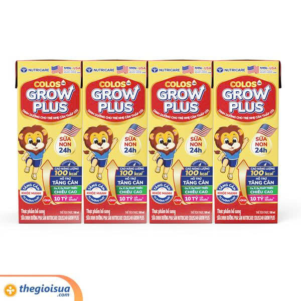 Sữa nước Nutricare colos 24H grow plus 180ml từ 1 tuổi