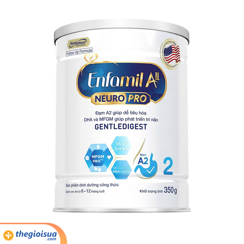 Sữa Enfamil A2 NeuroPro số 2 350g (Infant Formula, 6-12 tháng)