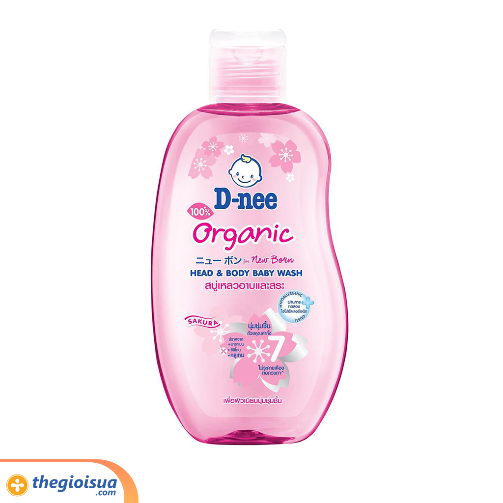 Tắm gội Dnee 200ml Hồng