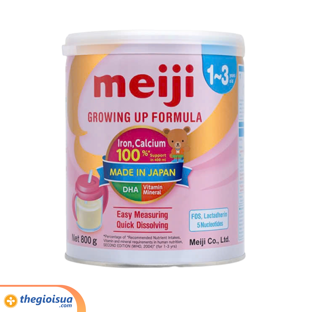 Sữa bột Meiji 1-3 year old Growing Up Formula 800g (nhập khẩu)