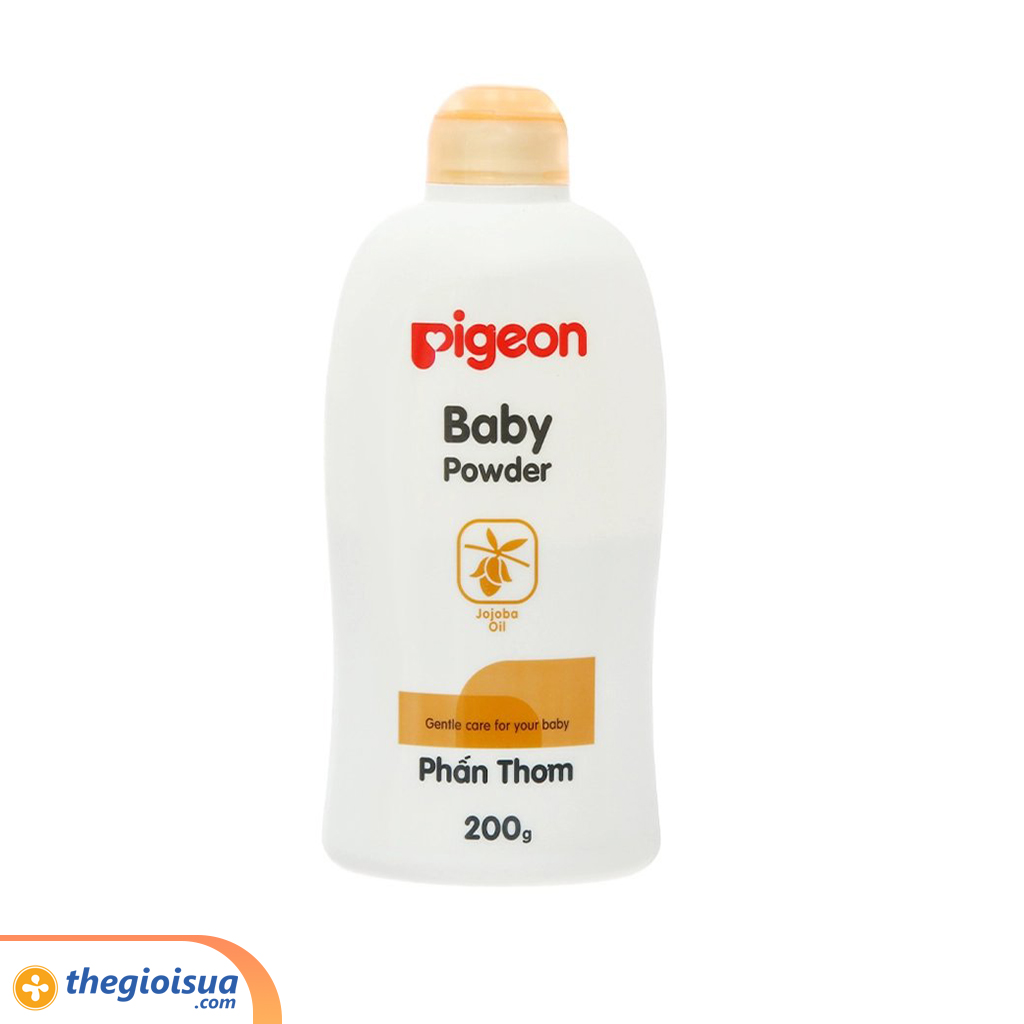 Phấn thơm em bé Pigeon nắp màu 200g