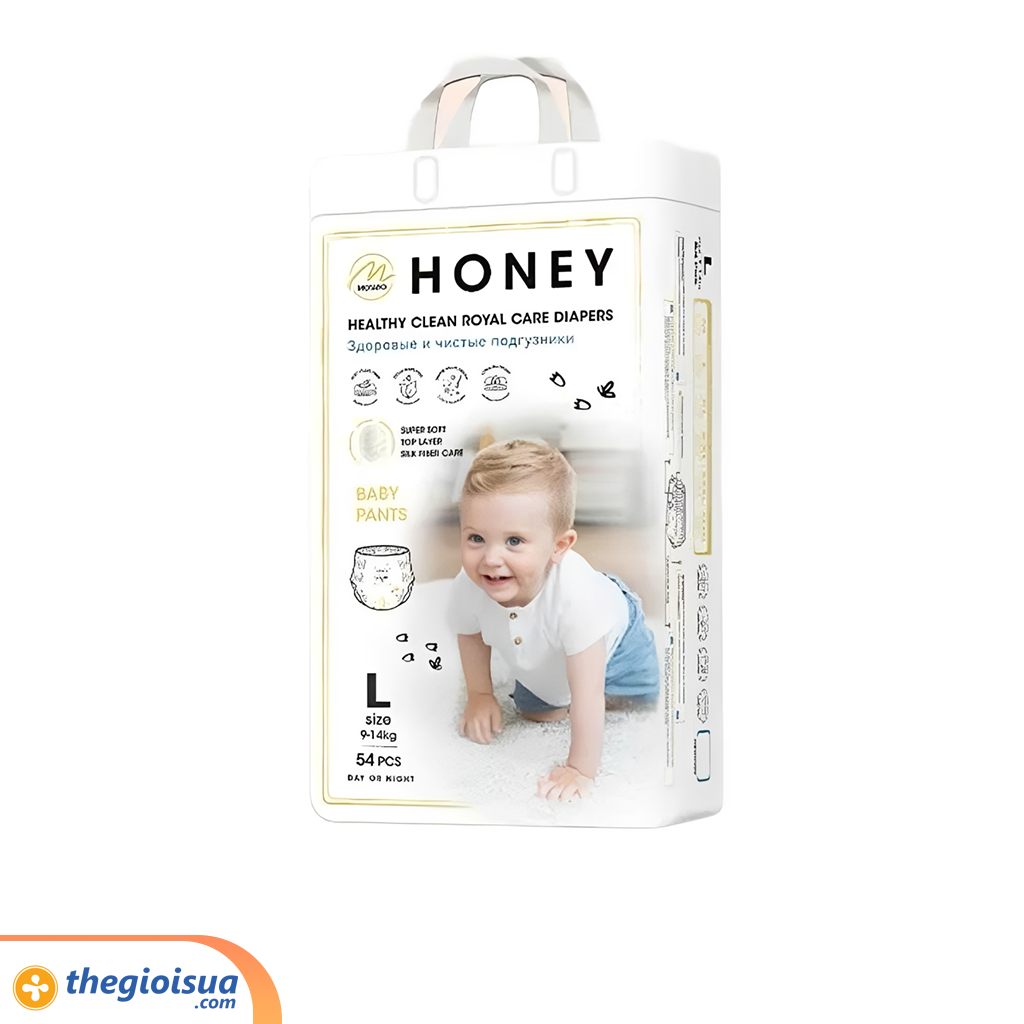 Bỉm trẻ em HONEY, dạng quần lót, Size L48 (9-14kg)