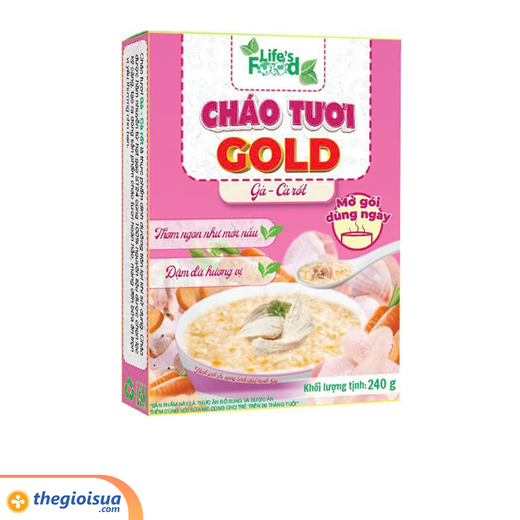 Cháo tươi GOLD - Thịt gà & cà rốt