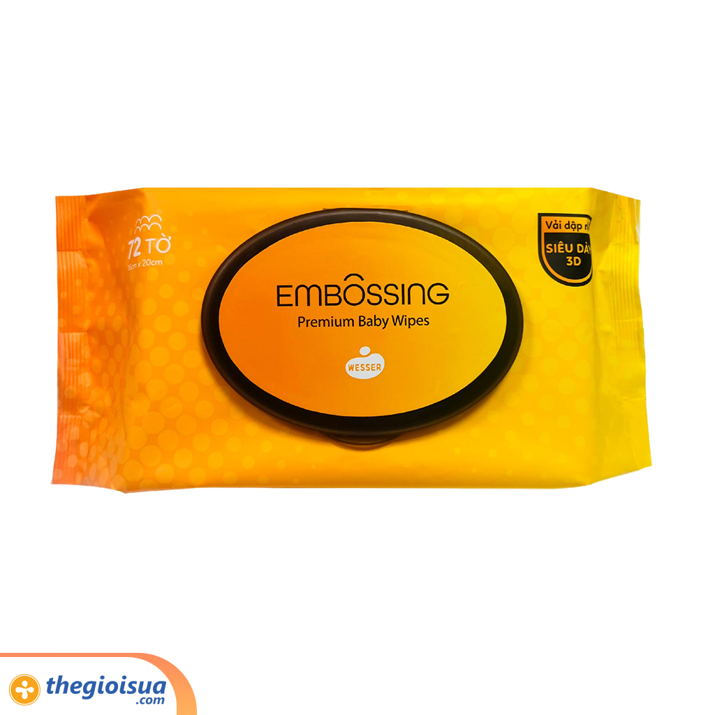 Khăn ướt Wesser cao cấp 72 tờ
