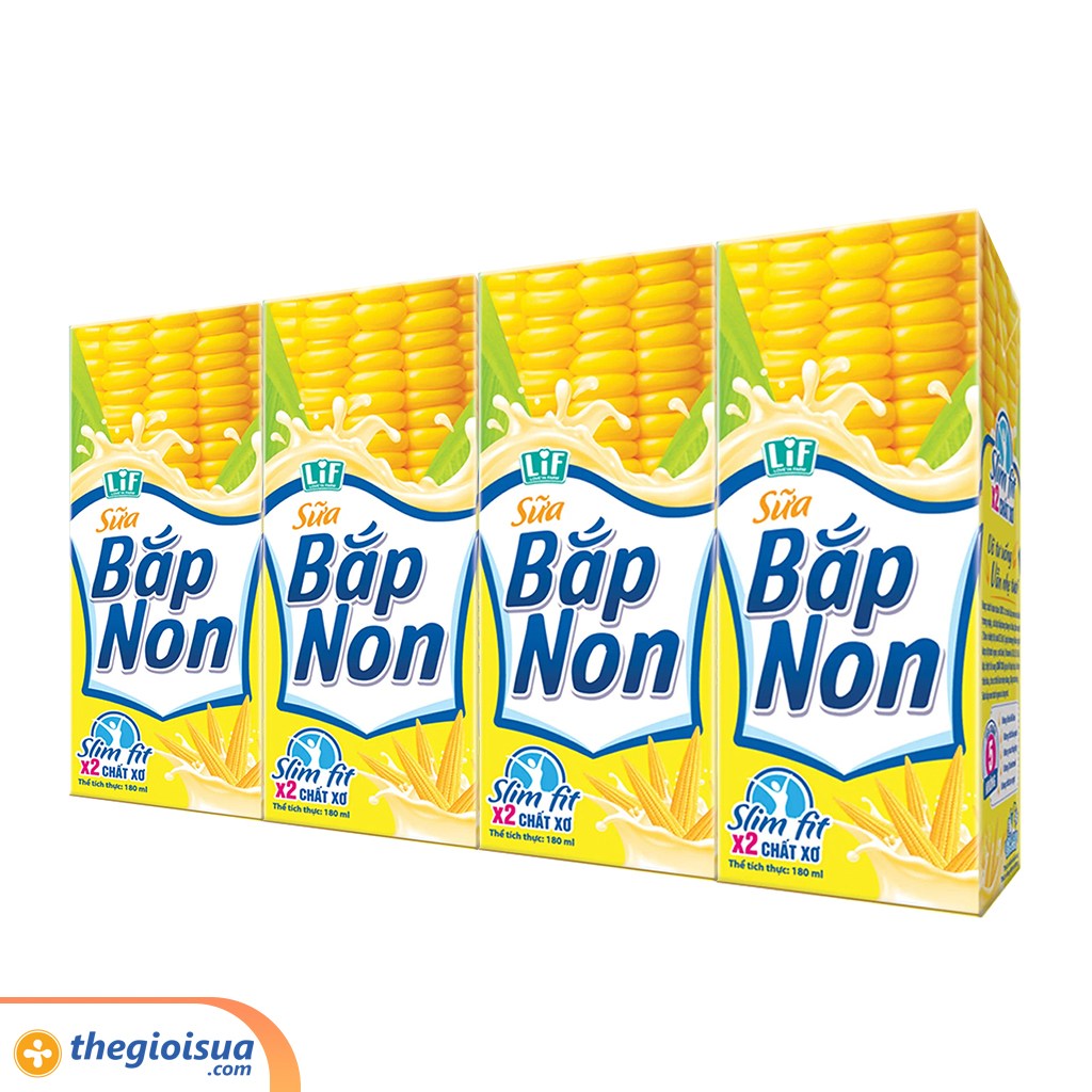 Thức uống dinh dưỡng Sữa bắp non LIF K2 180ml - thùng 24 hộp