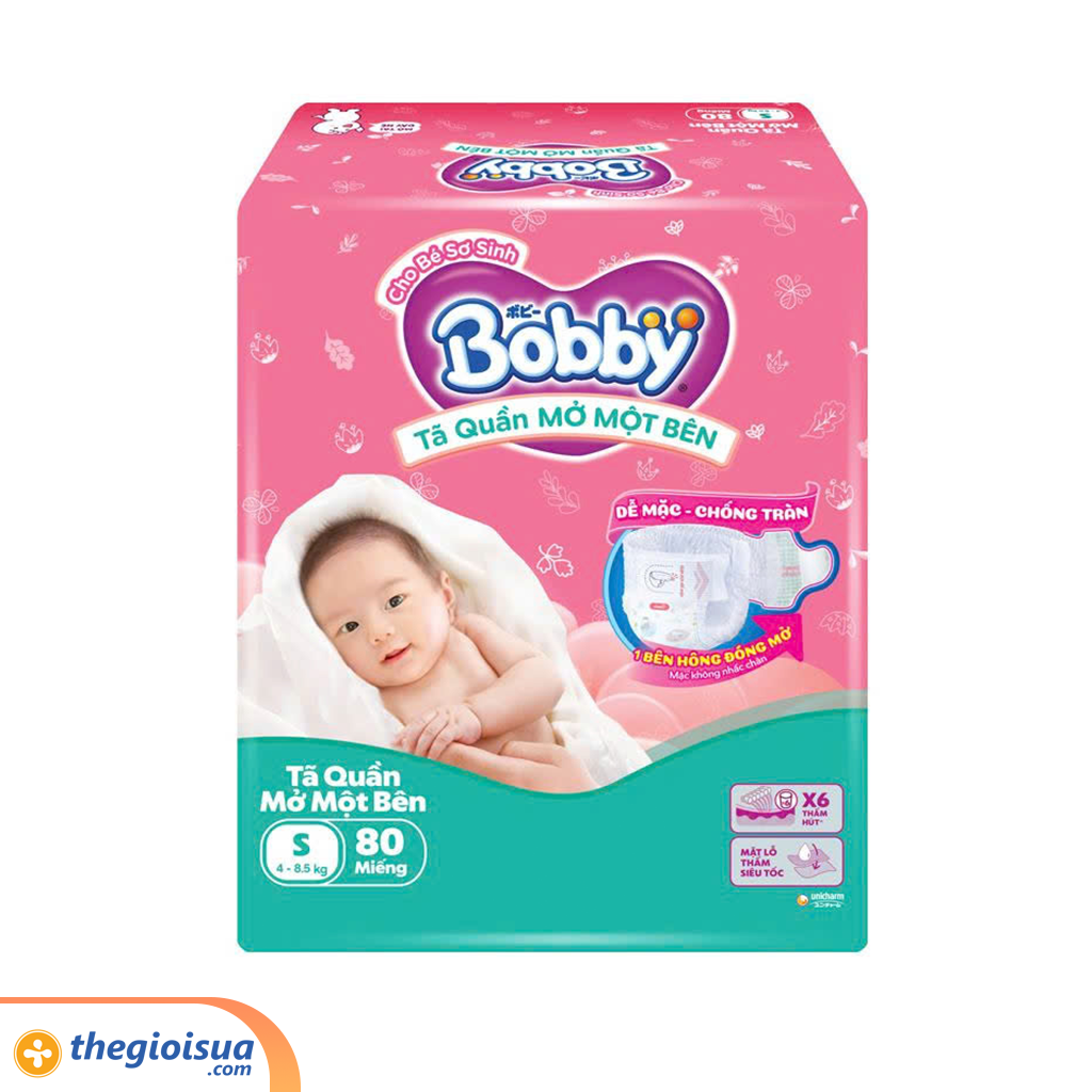 Bobby Tã quần mở một bên S80 (4-8.5kg)