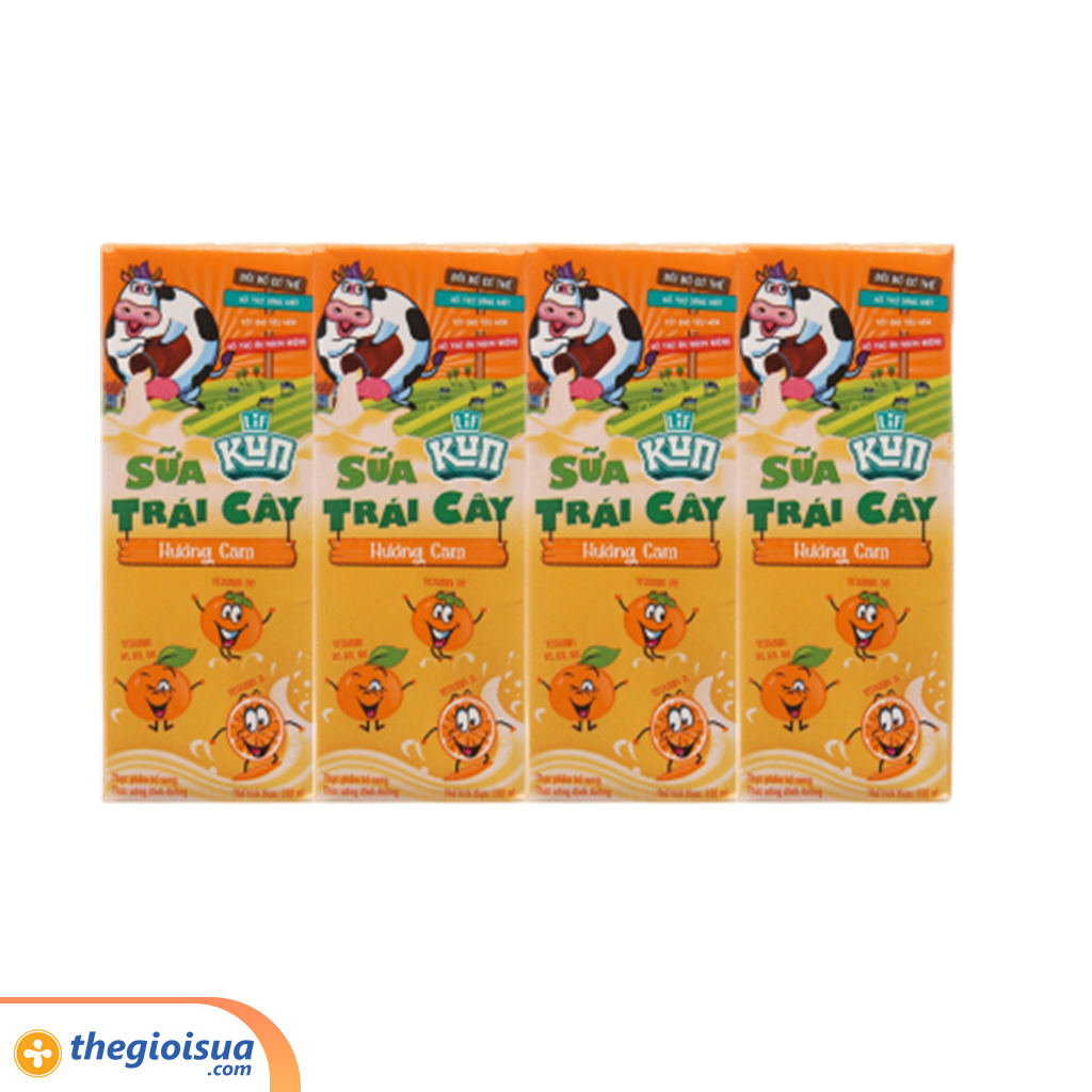 Sữa trái cây Lif Kun hương cam 180ml