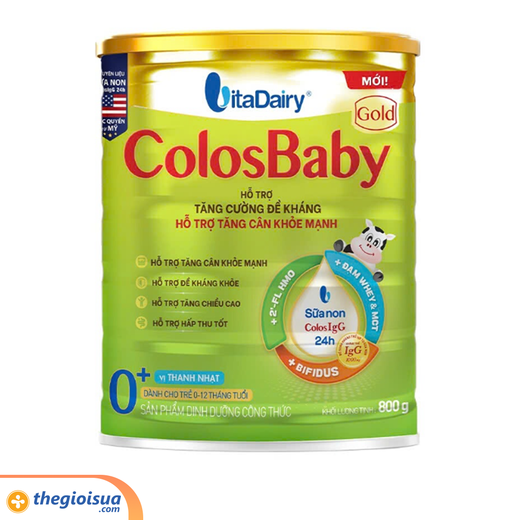 Sữa bột dinh dưỡng công thức ColosBaby Gold 0+ 800g