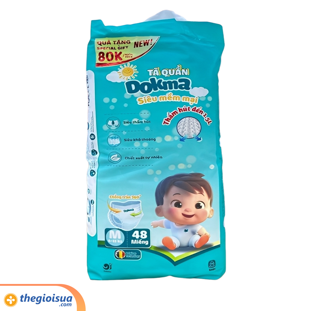 TÃ QUẦN DOKMA PREMIUM BABY - M48