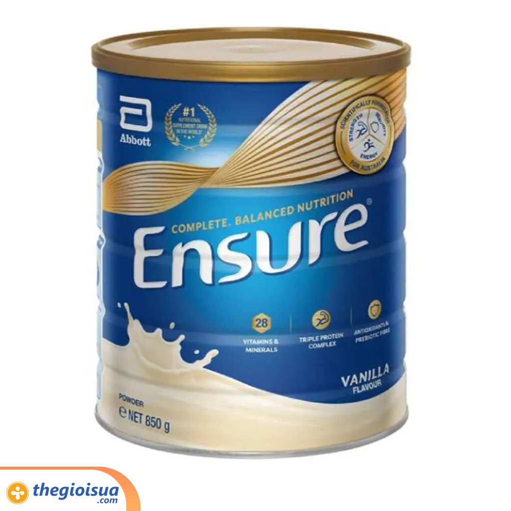Sữa bột Ensure Powder Úc hương vani 850g