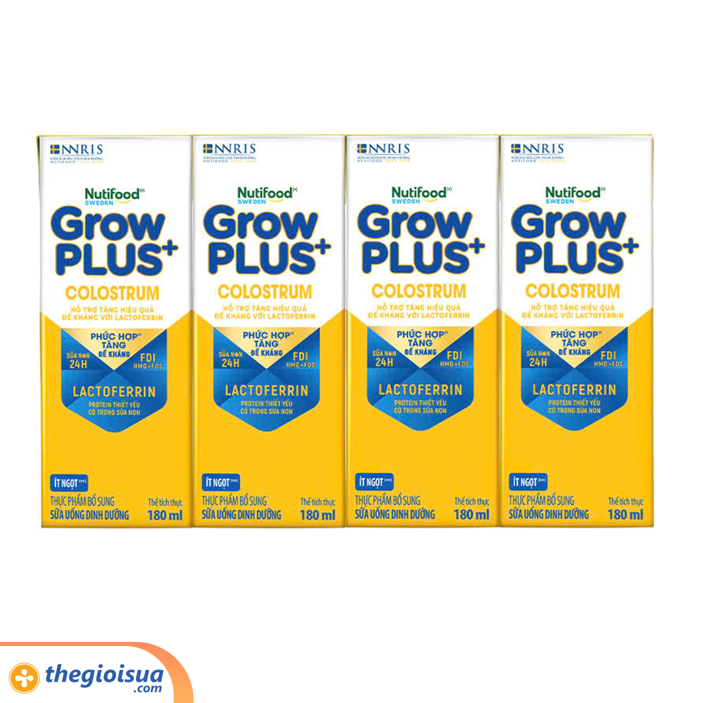 Sữa Uống Dinh Dưỡng Grow Plus+ colostrum Lactoferrin 180ml