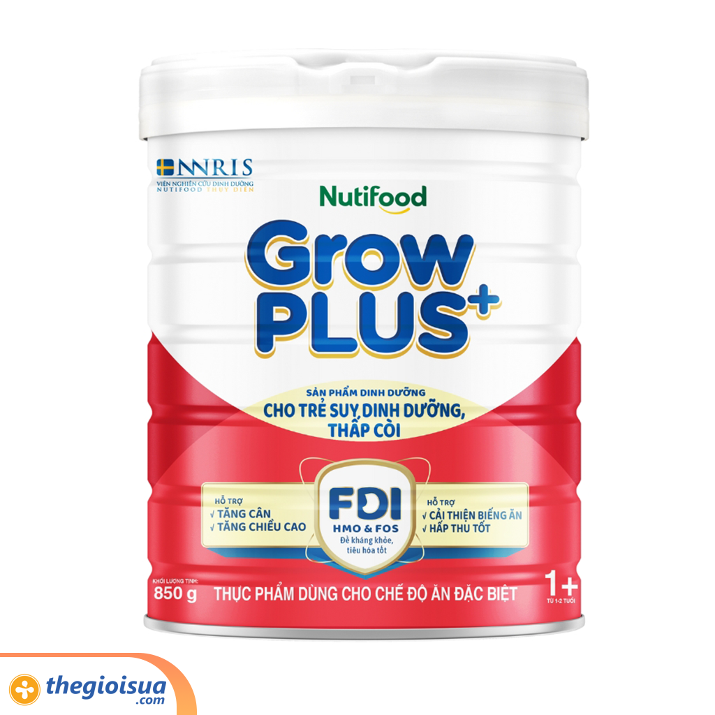 Sữa bột Nuti Grow PLUS đỏ 1+ 850g (từ 1 tuổi)