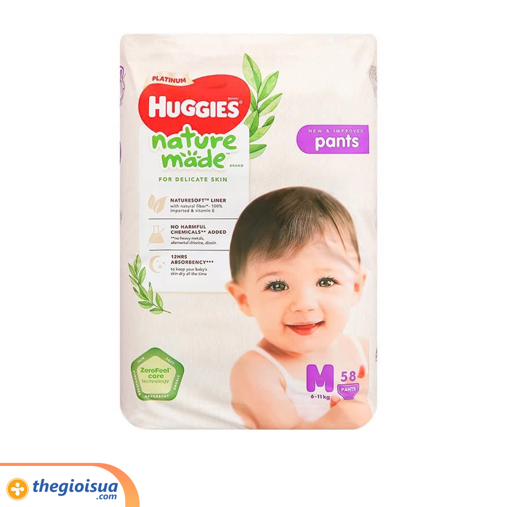 Tã quần Huggies Naturemade M58