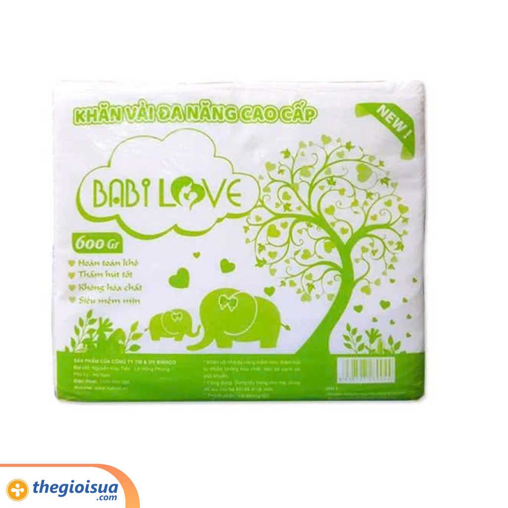 Khăn vải khô Babi Love 900g