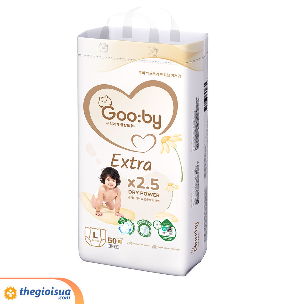 Tã quần Goo:by Extra size L 50 miếng (cho bé 9-14kg)
