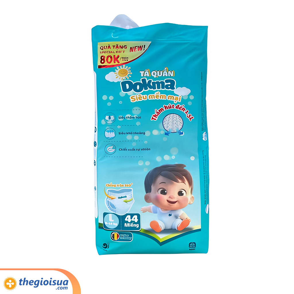 TÃ QUẦN DOKMA PREMIUM BABY - L44