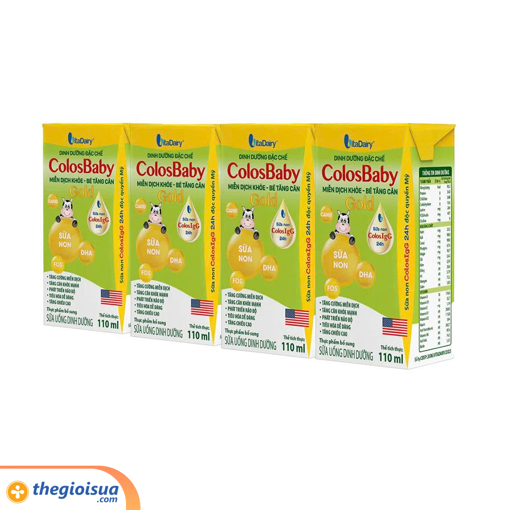 Sữa Uống Dinh Dưỡng ColosBaby IQ Gold 110ml