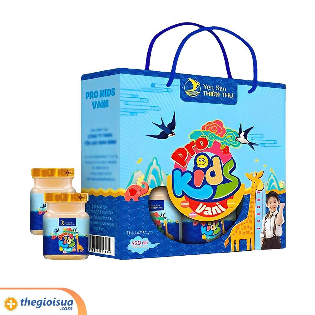 Yến sào Thiên Thư - Pro Kids hương Vani - Yến tươi 1.5g 6x70ml