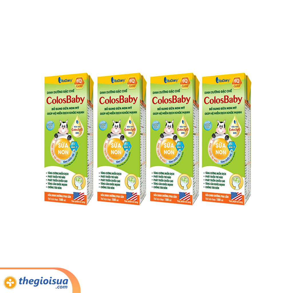 Sữa uống dinh dưỡng ColosBaby IQ Gold 180ml