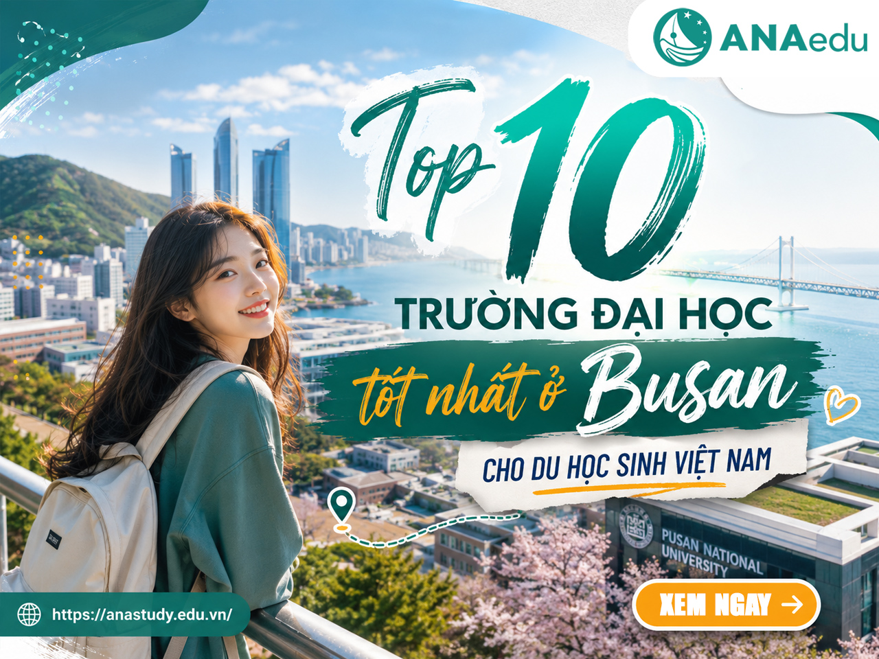Top 10 trường đại học tốt nhất ở Busan cho du học sinh Việt Nam năm 2026