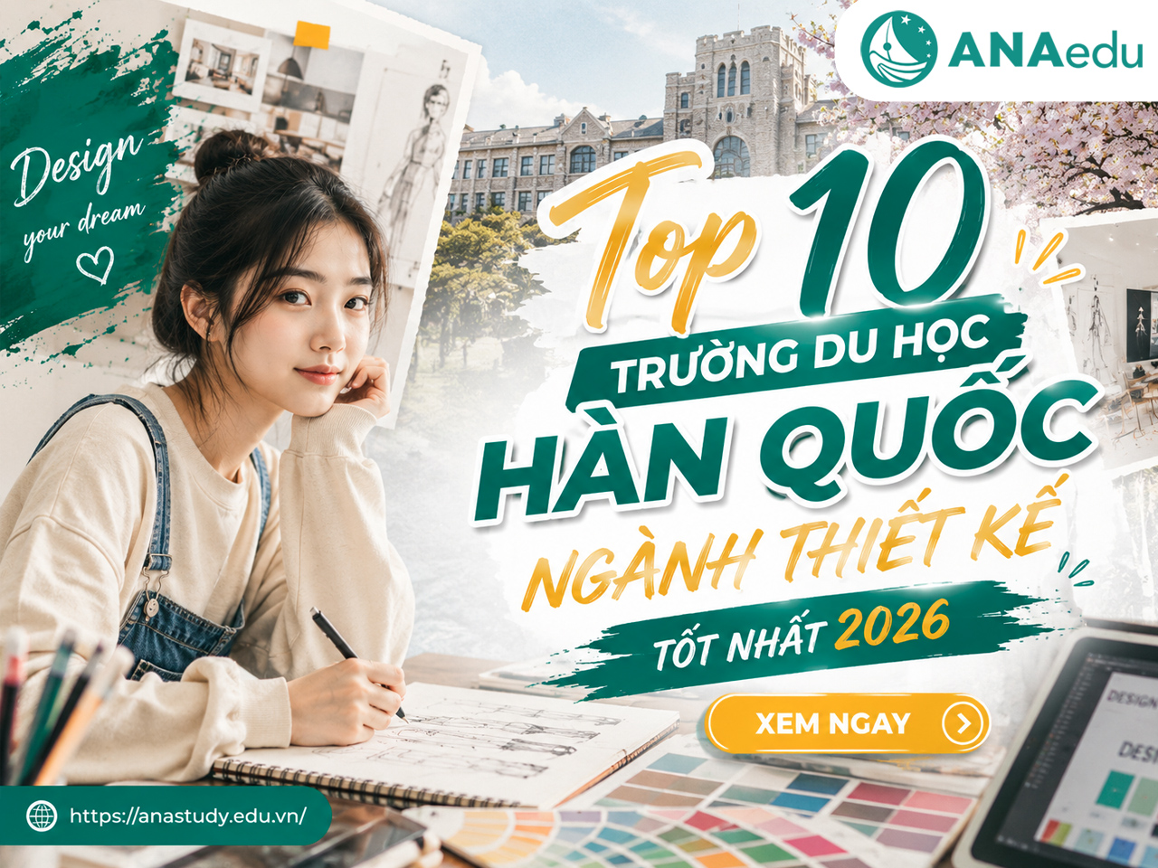 Top 10 Trường Du Học Hàn Quốc Ngành Thiết Kế Tốt Nhất Cho Du Học Sinh Việt Nam 2026