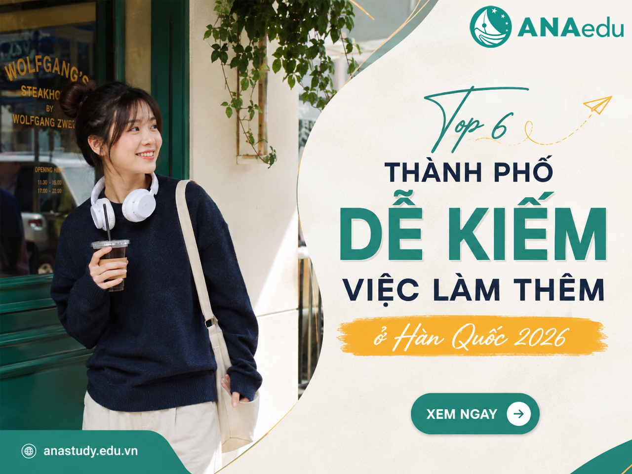 Top 6 thành phố dễ kiếm việc làm thêm ở Hàn Quốc 2026