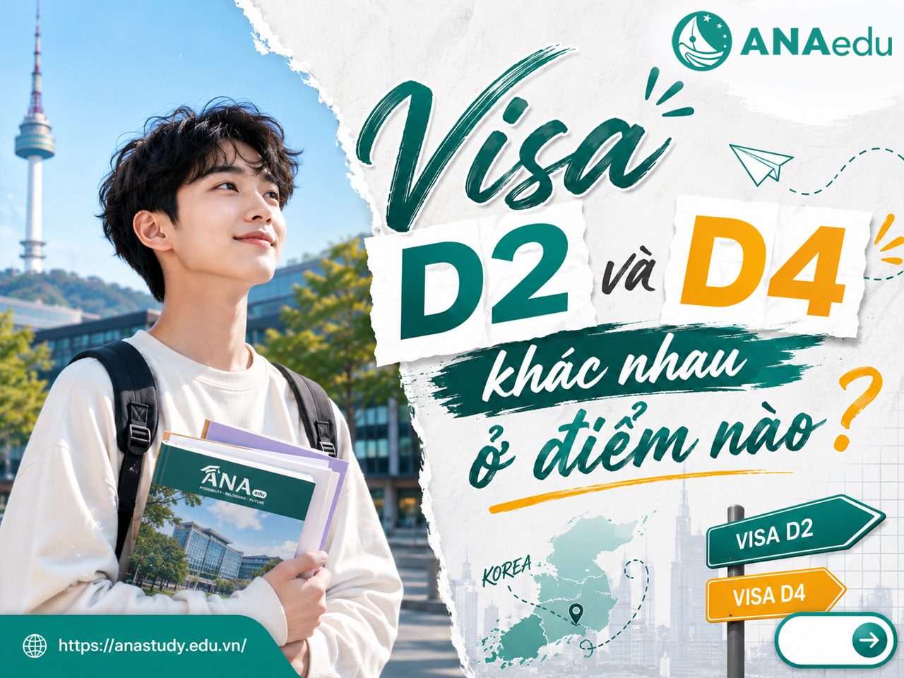 Visa D2 và D4 khác nhau thế nào? So sánh chi tiết để chọn đúng lộ trình du học Hàn Quốc