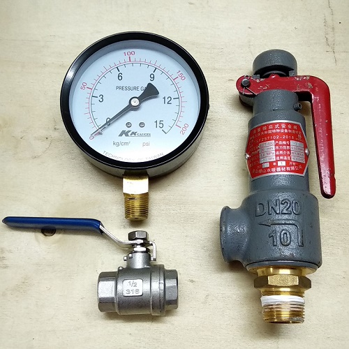 Một số phụ kiện đi kèm bình chứa khí phục vụ người dùng an toàn