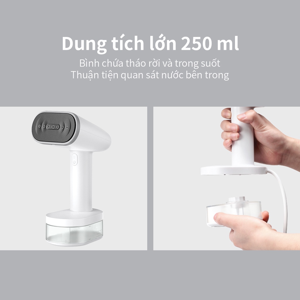 Bàn Ủi Hơi Nước Cầm Tay Lock&Lock Handy Steamer ENI223WHT Thế Hệ Mới - Hàng Chính Hãng - Joymall