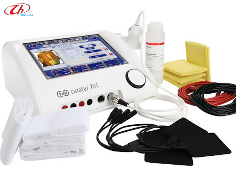 Máy điện xung kết hợp siêu âm trị liệu Curatur 701