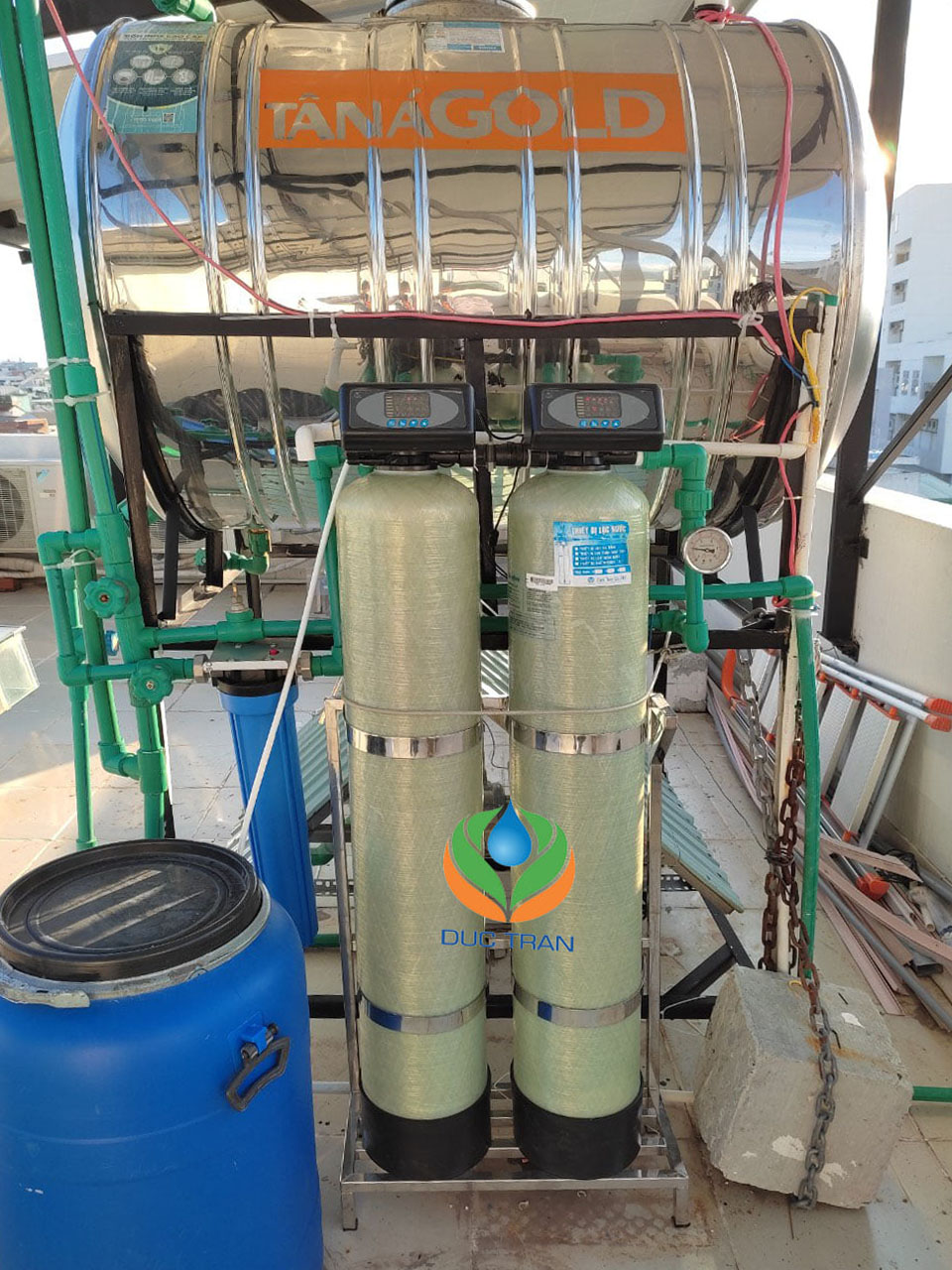 Bộ Lọc Nước Sinh Hoạt Công Suất 500l/h - 2 bình