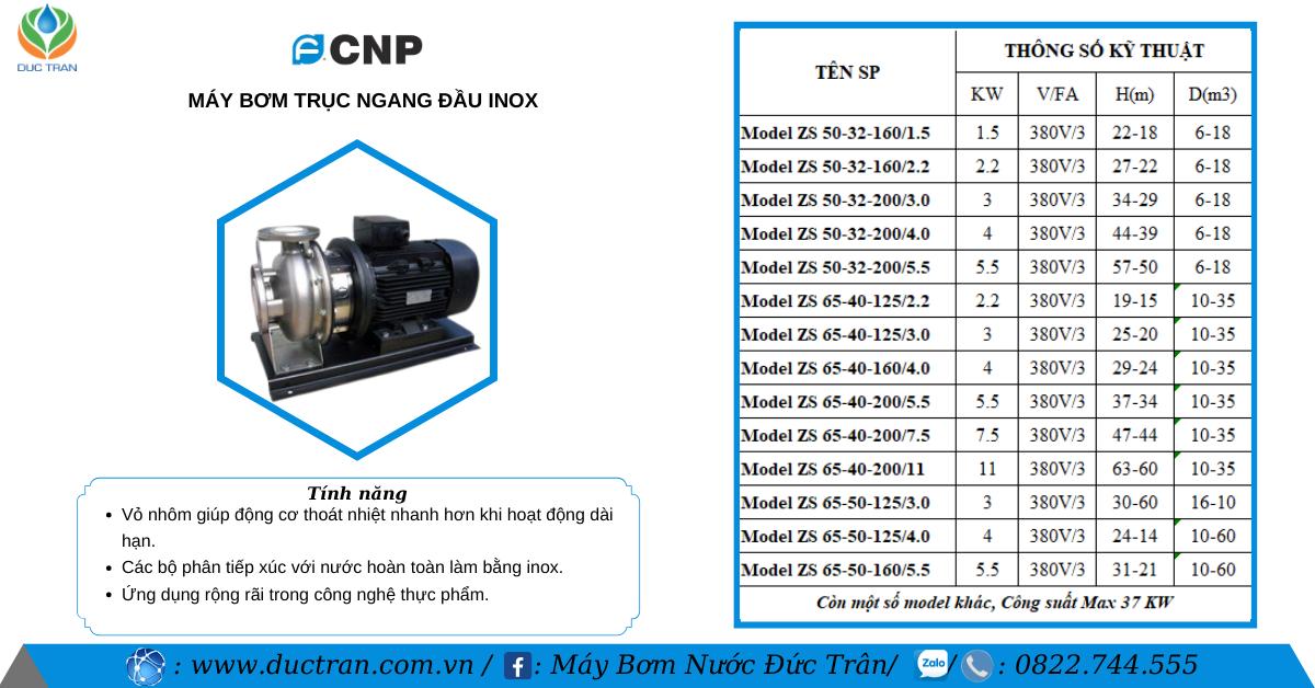 Bơm trục ngang CNP