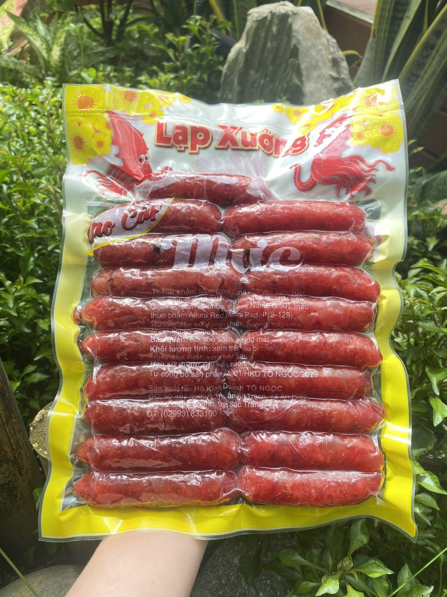 Lạp Xưởng Mực 500gr